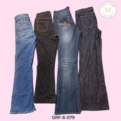 Vintage Wash Flared Jeans – Elegant Slim Fit Retro..