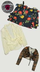 Y2k long sleeve blouse 10 pieces WR1691