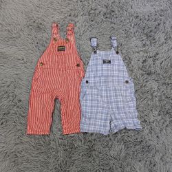 Vintage OshKosh Kids Dungarees | Denim Overalls Bu..