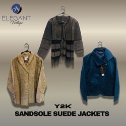 Y2K Sand sole Suede Jackets  - EV1221