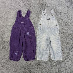 Vintage Kids OshKosh B'gosh Denim Overalls Bundle ..