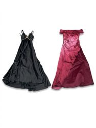 (FV-1652) Y2K Satin Maxi Dress Bundle | Formal Eve..