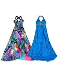 (FV-1649) Y2K Vintage Prom Dresses Bundle | Satin ..