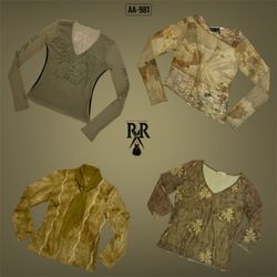Y2K Erthy Tone Full Sleeve Tops (AA-981)