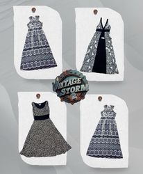 Y2K Boho Print Dresses