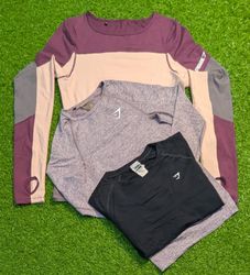 6126 - Gymshark Half and Full Sleeves T-Shirts, Mu..