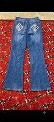 Embroidered bootcut & flare jeans (unbranded)