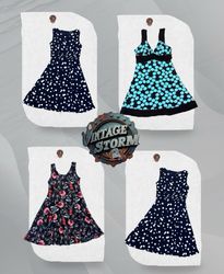 Y2K Retro Floral Dresses