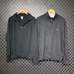 Mix branded quater zip sweater (fnc 191)