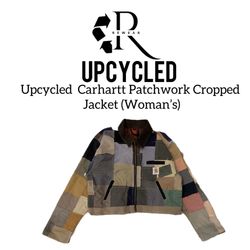 Upcycled Carhartt patchwork Cropped Jack..