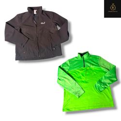 Mixed brand trackjackets and half zipper