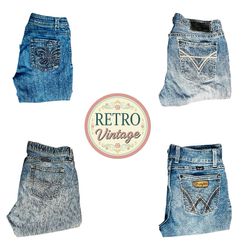 Vintage Unbranded Baggy Denim Jeans Y2K Style |E|