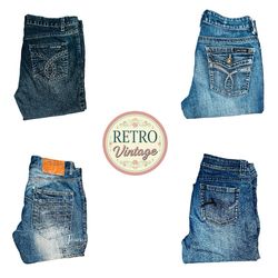 Vintage Unbranded Blue Denim Jeans Relaxed Fit |E|