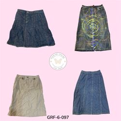 Classic Blue Denim Skirt – Trendy High Rise A-Line..