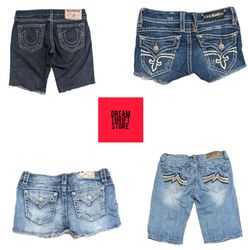 MISS ME ROCK REVIVAL TRUE RELIGION SHORTS