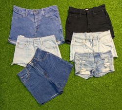 6173 - Levi's, American Eagle Denim Mini Shorts