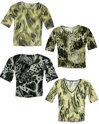 Y2K Safari Fever x Vintage Tops: RE-054