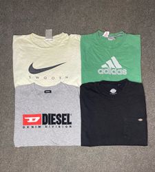 Vintage Branded Crew Neck T—Shirts 33 pieces