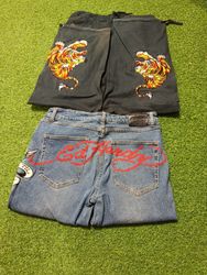 Ed Hardy vintage jeans luxury thrift find ✨