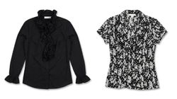(FV-1671) Y2K Black & White Aesthetic Tops