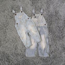 Vintage Kids Denim Overalls by OshKosh