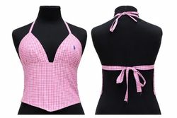 CR1834  upcycled halter top