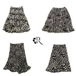 Y2K Gothic Vibe Poly Maxi Skirt RW2126