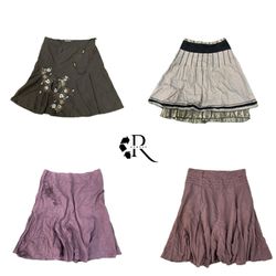 Y2K Unique Girl Poly Midi Skirts RW 2128