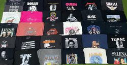 Vintage Music Printed T shirt 32 pcs