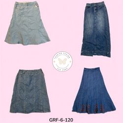 Y2K Style High Waist Denim Maxi Skirt – Retro Fash..