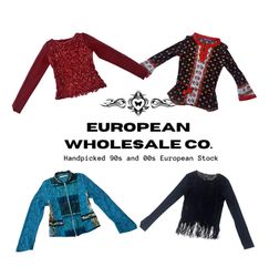 Y2K European Mesh Long sleeves Tops (YWV9)