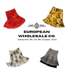 Y2K Vintage Women’s Skirts Bundle | Floral, Boho &..