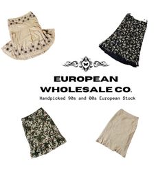 Y2K Vintage Women’s Skirts Bundle | Floral, Boho &..