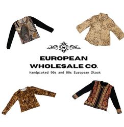 Y2K European Mesh Long sleep Tops (YWV31)