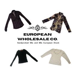 Y2K European Mesh Long sleep Tops (YWV34)