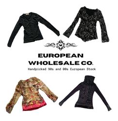 Y2K European Mesh Long sleep Tops (YWV111)