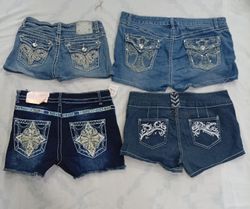 CR9077 Y2K MINI DENIM SHORTS