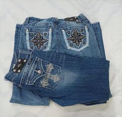 CR9093 VINTAGE MISS ME & ROCK REVIVAL FLARE & STRA..