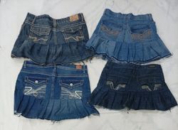 CR9095 UPCYCLED Y2K FLOWY SKIRTS