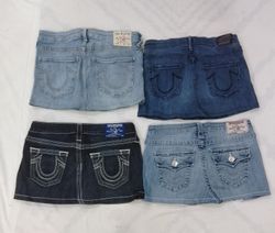 CR9104 UPCYCLED TRUE RELIGION SKIRTS