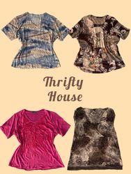 Just £4PP; Retro Artsy Girl Y2k Tops(TH/477)