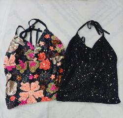 CR9111 UPCYCLED BEADED TOPS