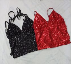 CR9113 UPCYCLED BEADED TOPS