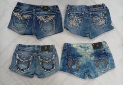 CR9114 UPCYCLED MISS ME SHORTS