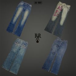 Y2K It Girl Denim Flare Jeans (AA-1001)