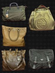 5 branded bags