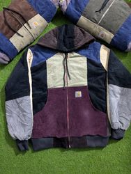 Upcycled Carhartt corduroy Hoodie jacket