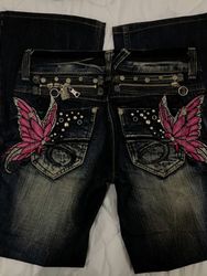 2000s y2k women flared jeans