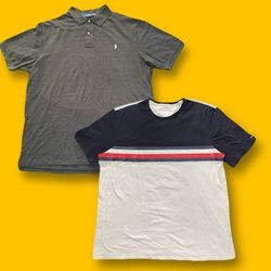 Ralph Lauren Patagonia TNF and Tommy Hilfiger T-Sh..