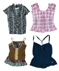 Y2K tropical Tops 15 pcs At 1037